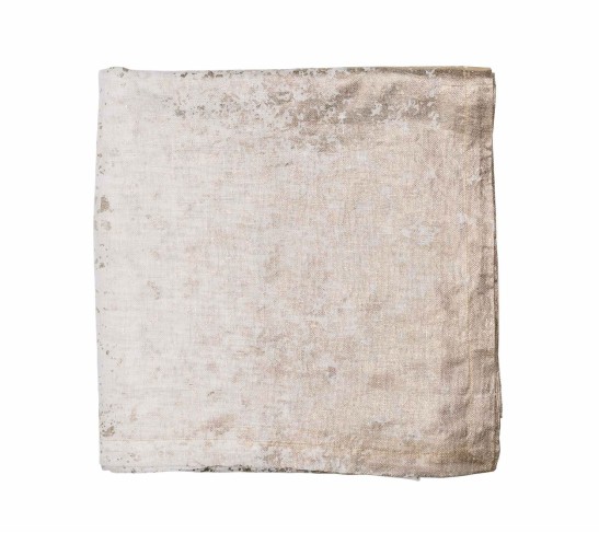 Metafoil Tablecloth in White & Gold