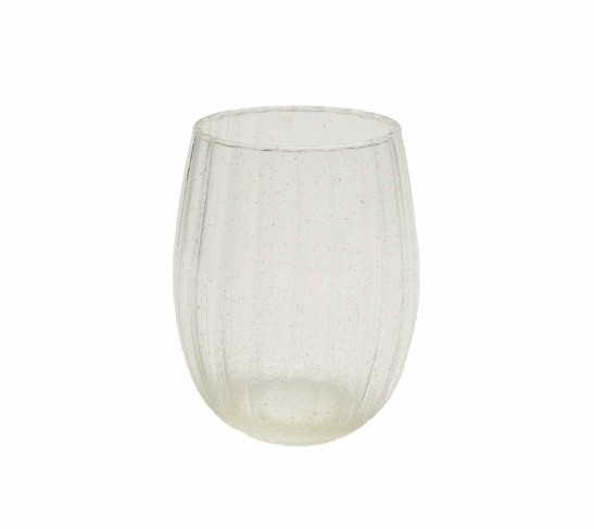 Stardust Tumbler in Clear & Gold, Set of 4