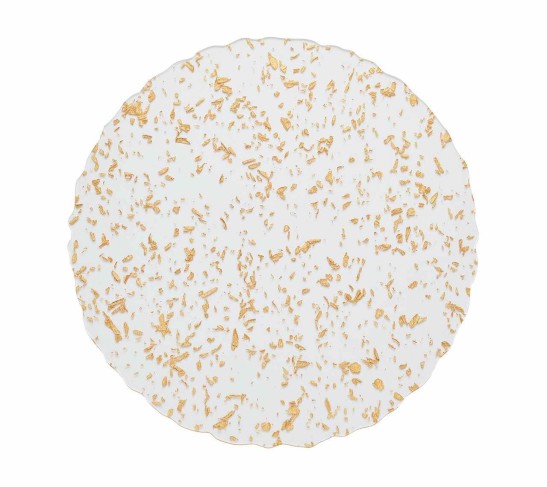 Stardust Placemat in Clear & Gold, Set of 4