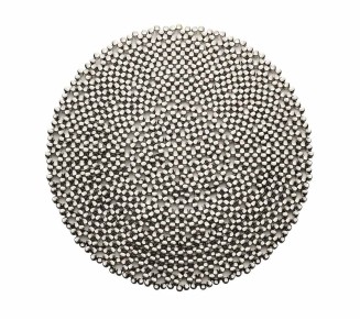 Gilded Channel Placemat in Silver, Set of 4