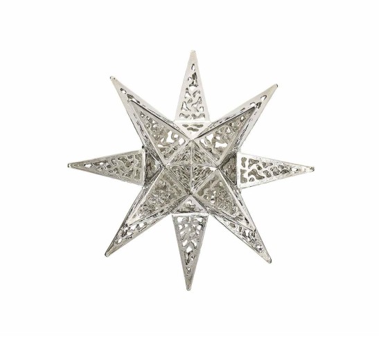 Stardust Napkin Ring in Silver, Set of 4