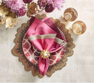 Orb Napkin Ring in Gold, Set of 4