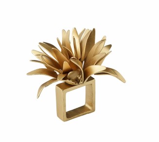Flores Napkin Ring in Gold, Set of 4