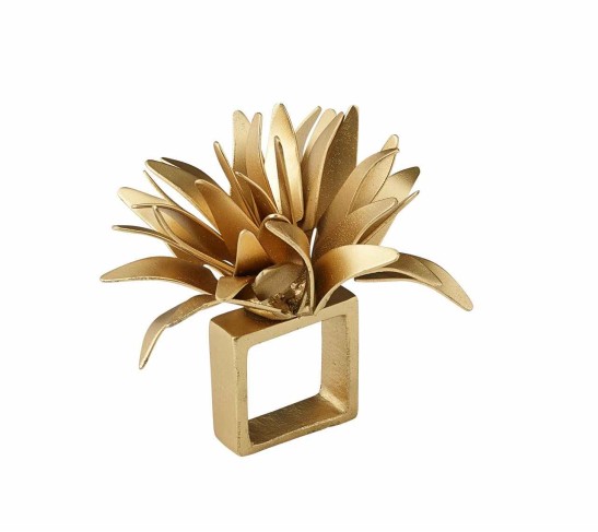 Flores Napkin Ring in Gold, Set of 4