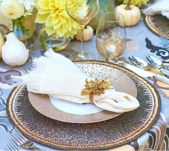 Orion Tumbler Glass in Gold, Set of 4