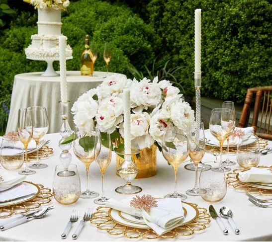 Orion Champagne Glass in Gold, Set of 4