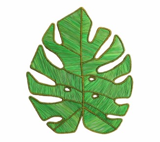 Palm Leaf Placemat in Green, Set of 4