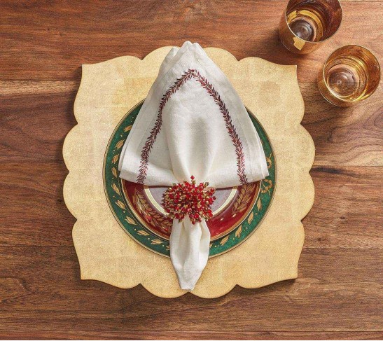 Fez Placemat in Champagne, Set of 4