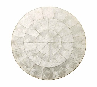 Round Capiz Placemat in Natural, Set of 4