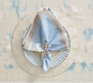 Round Capiz Placemat in Natural, Set of 4