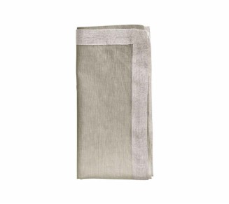Dip Dye Napkin in Gray & Silver, Set of 4