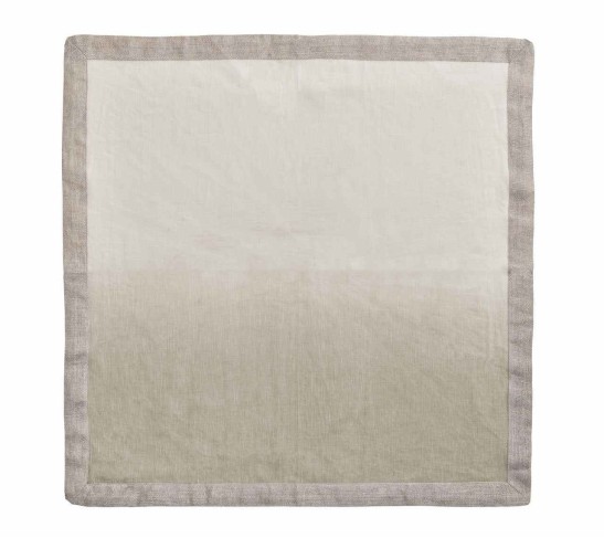 Dip Dye Napkin in Gray & Silver, Set of 4