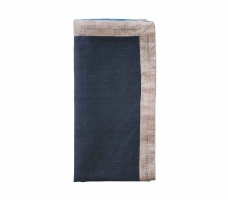 Dip Dye Napkin in Navy & Blue, Set of 4