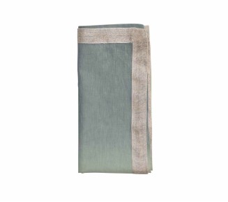 Dip Dye Napkin in Sage & Midnight, Set of 4