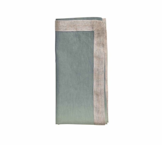 Dip Dye Napkin in Sage & Midnight, Set of 4