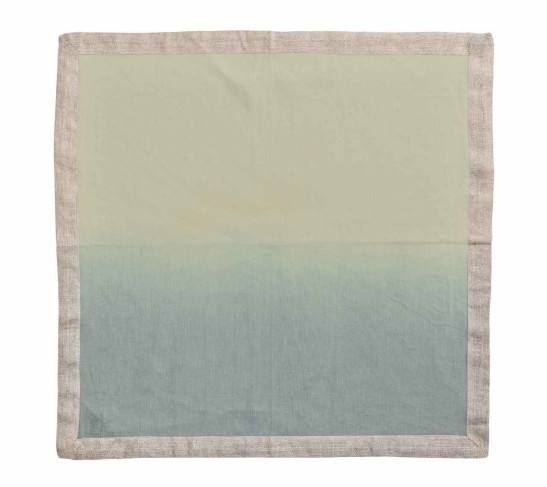 Dip Dye Napkin in Sage & Midnight, Set of 4