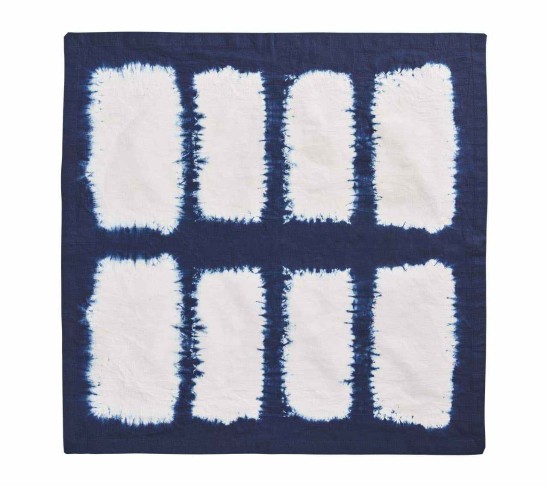 Congo Napkin in White & Blue, Set of 4