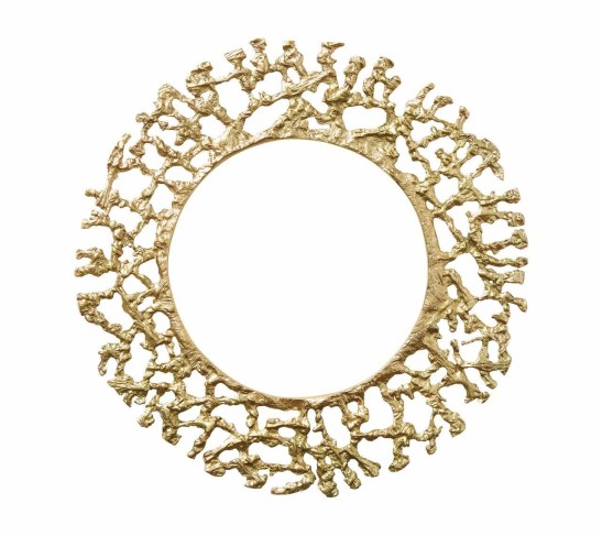 Molten Charger in Gold, Set of 4