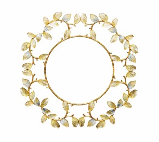Laurel Charger in Gold & Silver, Set of 4