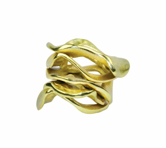 Flux Napkin Ring in Gold, Set of 4