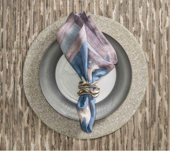 Flux Napkin Ring in Silver, Set of 4