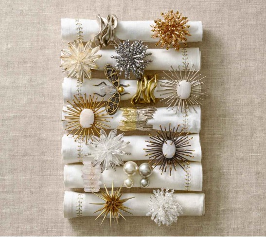Flux Napkin Ring in Silver, Set of 4
