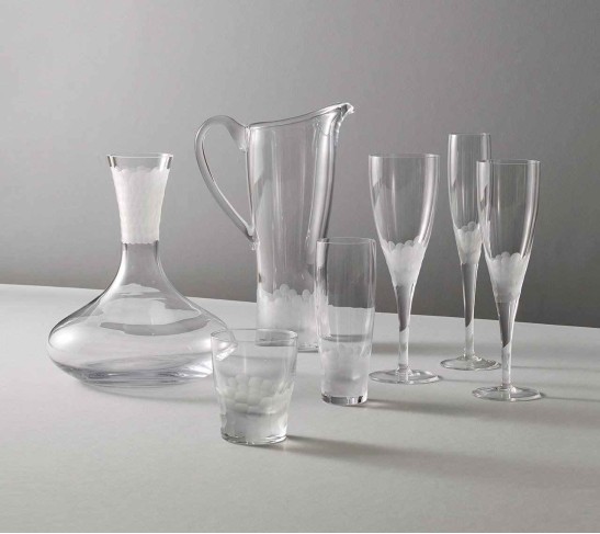 Paillette White Wine Glass in Frost, Set of 4