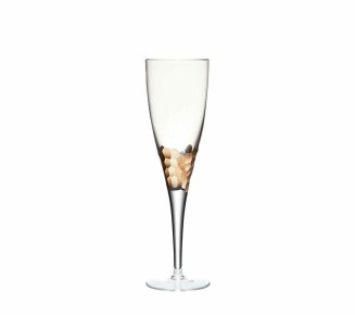 Paillette White Wine Glass in Gold, Set of 4