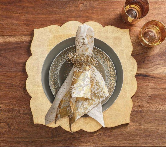 Crackle Tumbler in Gold, Set of 4