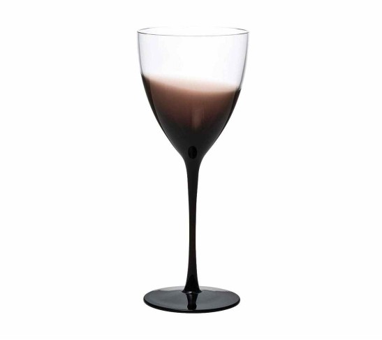 Vague Wine Glass in Smoke, Set of 4