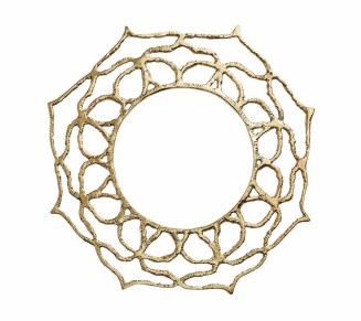 Sahara Charger in Gold, Set of 4