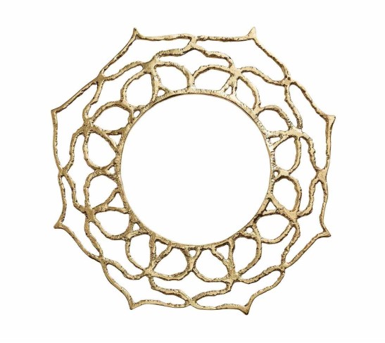 Sahara Charger in Gold, Set of 4