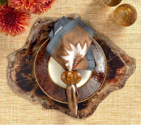Fossil Placemat in Brown & Multi, Set of 4