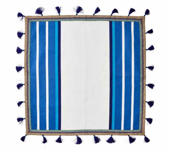 Jaipur Napkin in White & Blue, Set of 4