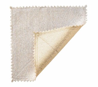 Stamped Reversible Placemat in Silver & Gold, Set of 4