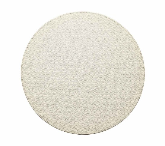 Shagreen Placemat in Pearl, Set of 4