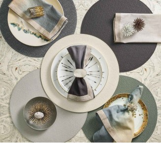 Shagreen Placemat in Pearl, Set of 4