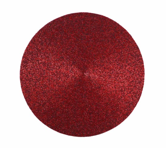Confetti Placemat in Red, Set of 4