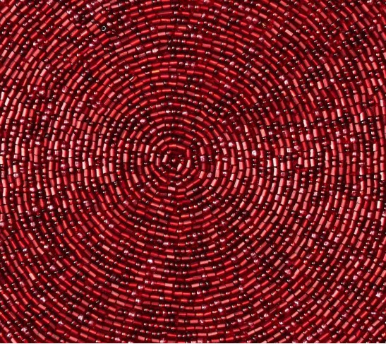Confetti Placemat in Red, Set of 4