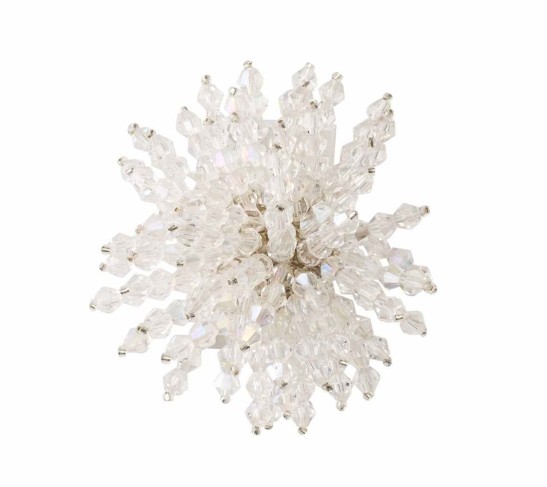 Brilliant Napkin Ring in Clear, Set of 4