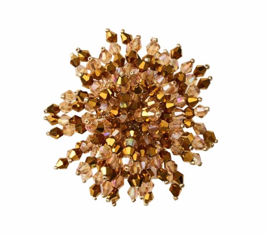 Brilliant Napkin Ring in Gold, Set of 4