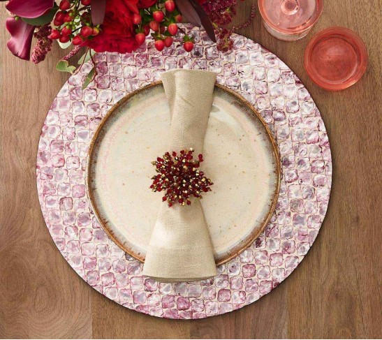 Brilliant Napkin Ring in Red, Set of 4