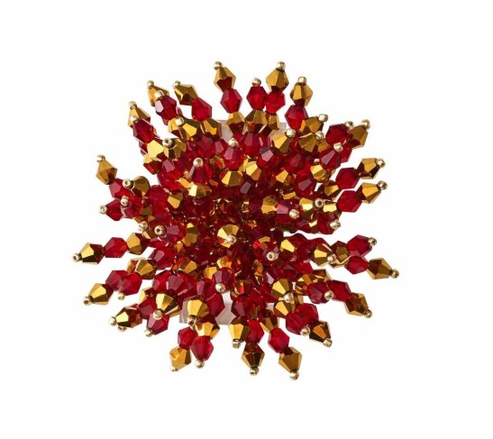 Brilliant Napkin Ring in Red, Set of 4