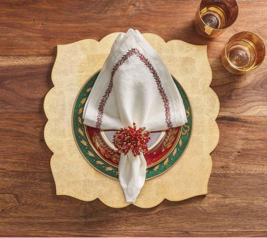 Brilliant Napkin Ring in Red, Set of 4