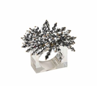 Brilliant Napkin Ring in Silver, Set of 4