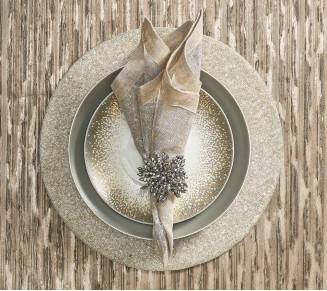 Brilliant Napkin Ring in Silver, Set of 4
