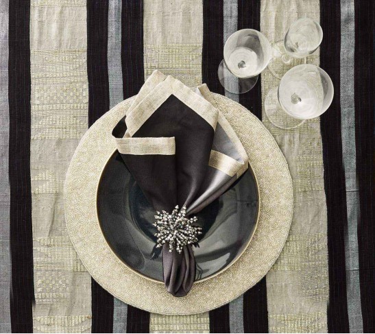 Brilliant Napkin Ring in Silver, Set of 4