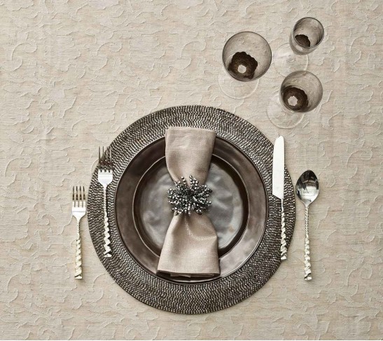 Brilliant Napkin Ring in Silver, Set of 4