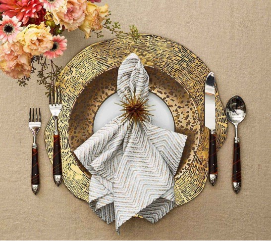 Astrid Napkin Ring in Gold, Set of 4