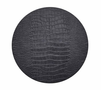 Croco Placemat in Charcoal, Set of 4